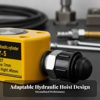 Space-Savinglow-Height Shape Hydraulic Cylinder Split-Type System Flat-Shape Cylinder Slenderlow-Height Shape Design Lifting Apparatus for Mechanics