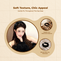 Soft Braided Headband, Plush, Stylish, Everyday Use, Party