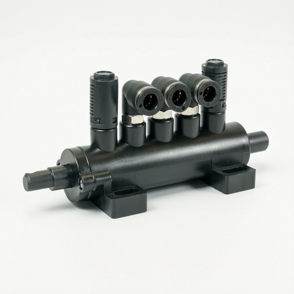 Tire Changer Valve Multi-Port Pneumatic Valve with Mounting Feet Metal Compact for Technicians, Workshop, Repair Bay