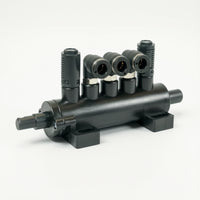 Tire Changer Valve Multi-Port Pneumatic Valve with Mounting Feet Metal Compact for Technicians, Workshop, Repair Bay