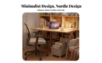 desk-side Book container with casters Space-Saving School Supply Multi-Functional