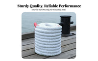 Heavy Duty Tug-of-War Rope High Tensile Strength Thick Braided Nylon Rope Long-Lasting Marine Mooring Line Wear-Resistant for Boat Owners, Boaters, Boating, Outdoor Activities, Competitions, Home Decoration
