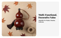 Natural Gourd Beverage Bottle With Carrying Cord Antique Design Gourd Bottle Portable Spirits Calabash Good Luck Symbol Hu Lu