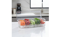 Clear Compartment Salad Box Portable Sectioned Food Container Multipurpose