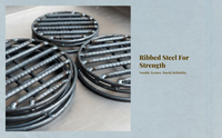 Round Threaded Steel Grate, Firewood Stove, Rural Kitchen