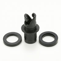 Ribbed Inflatable Boat Valve Adapter with Sealing Rings Matte Kayak Pump Nozzle Adapter