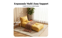Transformable Sleeper Chair Foldable Design Transformable Armchair Bed Versatile Minimalist Design for Students, Guests