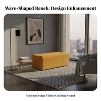 Comfy Crust Bench piece Bench playful Appearance Padded End-of-Bed Seat Creative Design Upholstered Comfort for Renters