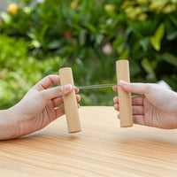 2 Pieces Bracelet Clamping Tool Smooth Wooden Knotting Tool Lightweight