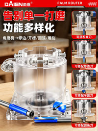 Angle Grinder Trimmer Conversion Head Accessories Woodworking Trimming Knife Straight Knife Round Corner Knife Slotting Auxiliary Tool Hand Grinder