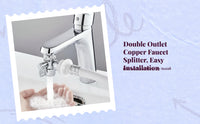 Edelstahl Wasserhahnadapter Schnellanschluss