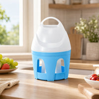 Pigeon Water Dispenser with Handle Weight-Operated-Fed Fowl Waterer with Handle Split Detachable Bird Drinker for Ducks, Chicken Coop