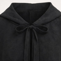 Hooded Cape Witch Cosplay, Game Theme Hooded Performance Cloak, Fancy Dress Cost #variant:Shoulder to Hem 130cm (Satin)