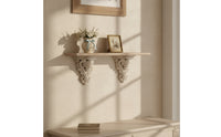 Corbel Shelf Vintage Shelf with Corbels Distressed for Entryway, Hallway