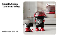 Astronaut Trash Can Standing Waste Pail Sturdy