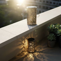 Floral Solar Lantern No Wiring Required Solar Garden Lantern Weatherproof