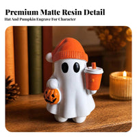 Cute Spirit Statue with Pumpkin Bucket