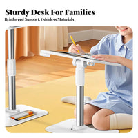 Adjustable Floor Book Holder Easy Assembly Study Furniture With Page fasteners