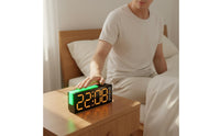 LED Digital Alarm Clock Adjustable Brightness LED Alarm Clock for Office, Gamers