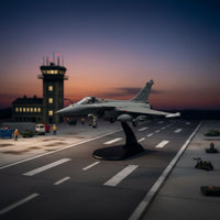 1/100 Scale Rafale C Model Pre-Assembled Rafale Fighter Jet Model Collectible Item 1:100 Fighter Jet Model Plane for Enthusiasts, Shelf Ornament