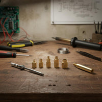 9 Pieces Heat Set Insert Tool Kit Wide Compatibility for Prototyping, Hobbyists