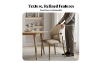 Upholstered Side Chair Luxury design Dining Seating Comfortable Backrest Minimalist Aesthetic for Homeowners, Cafe, Living Room