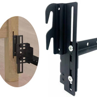 2 Pieces Bolt on to Hook on Adapter Adjustable Hook on Bed Rail Bracket