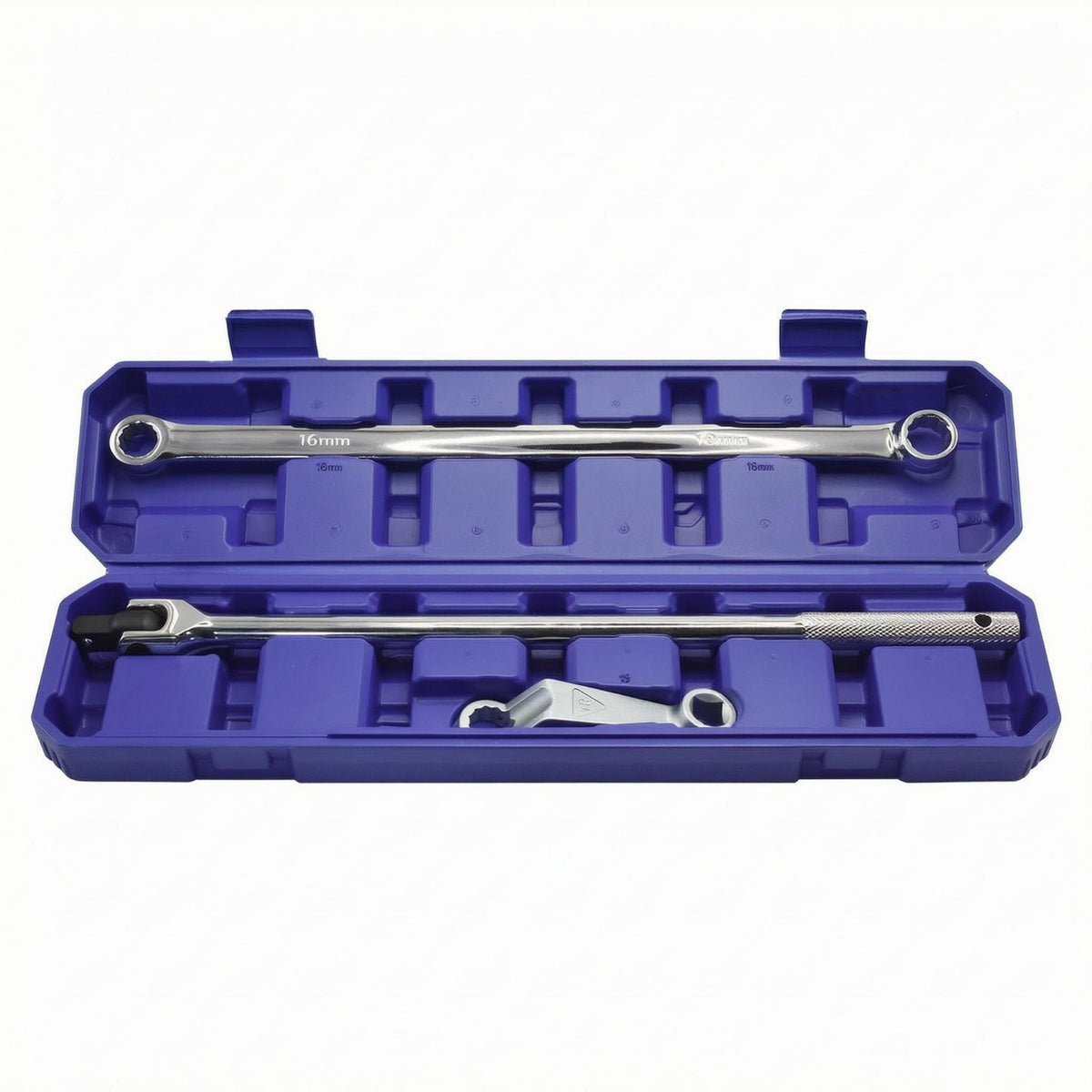 3 Pieces Wheel Alignment Wrench Set Triple-Piece Alignment Tools Silver Finish Auto Repair Toolss for Workshop, Garage