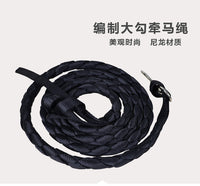 牵马绳圆形编织转钩马具配件马笼头 马术用品牵马绳子