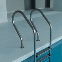 Stainless Steel Pool Ladder Easy to Install Pool Ladder with Handrails Resistant for Families, Swimming Pools