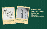 Stainless Steel Sash Lock, Three-Hole, Security Hardware