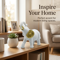 Resin Elephant Statue for Home Decor, Modern Minimalist Animal Figurine, Elegant Resin Elephant Gift for Women Men, Home Offi
