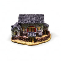 Miniature Cottage Weathered Ornament Detailed for Collectors