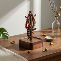 Walnut Wood Bracelet Stand Decorative Interior Design Decor for Dressing Table