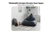 Structured Lounger Lazy Sofa Padded Floor Seat Japanese Design Easy to Clean for Readers, Console Players, Perusing Nook