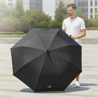Automatic Double-Layer Umbrella Windproof Straight-Handle Umbrella Sturdy Waterproof for Travelers, Travel