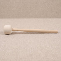 Soft Felt Drum Mallet Long-Lasting Drum Mallet with Wooden Handle Lightweight Wool Felt Beater Comfortable for Drummers, Percussionists, Marching Band Players, Percussion Performance