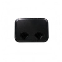 Integrated Latches Marine Hatch Cover ABS Plastic Locking Hatch Cover Textured Surface Boat Accessory Rounded Corners for Storage Opening