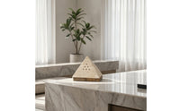 Pyramid Incense Burner Stone-Like Incense Holder with Base Minimalist Ornament for Hotel Reception