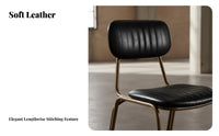 Upholstered High-Back Bar Stool Built-in Footrest Counter Chair for Dining Room