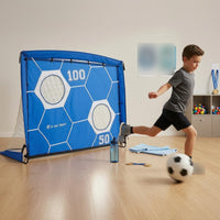 Two-Use Training Goal Hexagon Pattern Foldable Training Goal Sports Equipment Printed Numbers Ground Stakes