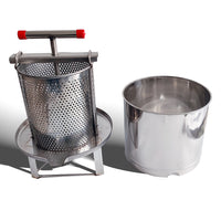 厂家供应压蜜机不锈钢榨汁机手动榨汁机汁渣分离带防溅罩压榨机取
