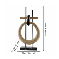 Minimalist Aesthetic Desk Decor Minimalist Geometric Loop Contemporary Design Loop Sculpture for Living Room, Showroom