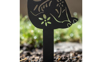 Elephant Garden Stake Unique Gift Metal Elephant Outline Weather-Resistant