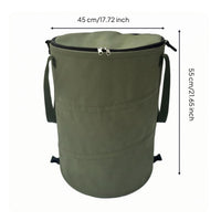Foldable Trash Bin Cylindrical Outdoor Container