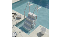 Freestanding Pool Stairs Non-Slip Pool Stair Unit Yard Equipment