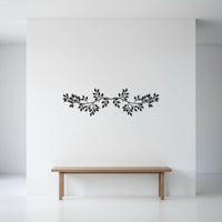 Olive Branch Wall Decor Vine Foliage Wall Art Effortless to Hang Wrought Metal Leaf Decor for Bedroom