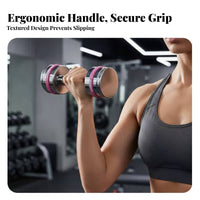 Adjustable Dumbbell-Barbell Combo polished metal Finish for Muscle Building, Office, Men