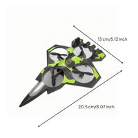 RC Fighter Jet with Wireless Controller Aerodynamic Toy Trick for Beginners