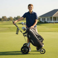 Three-Wheel Sporting Bag Trolley Brake Foldable Sporting Bag Trolley